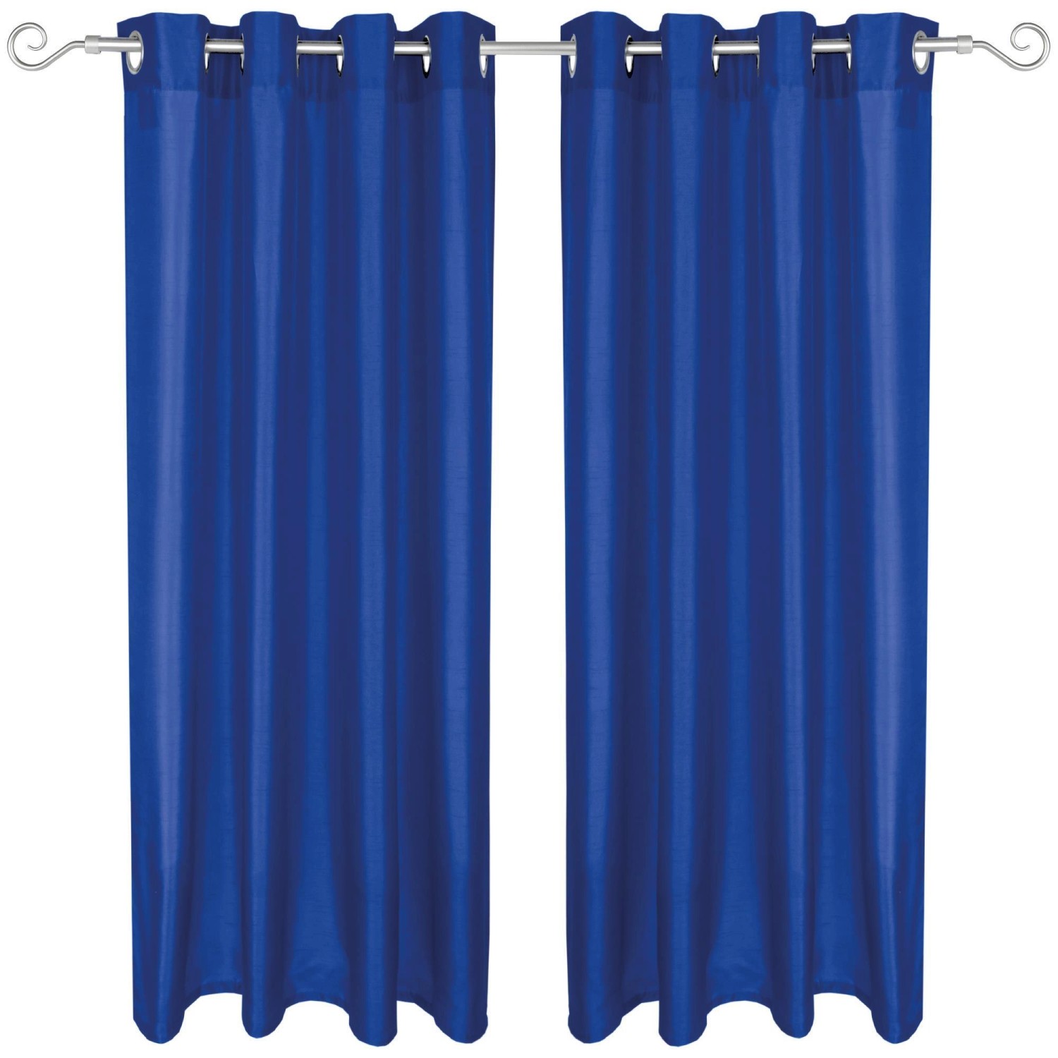 Arsvita 2er Pack Gardine Blickdicht Alessia mit Ösen 140 cm x 175 cm Blau günstig online kaufen