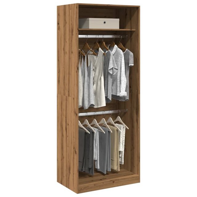 vidaXL Kleiderschrank Kleiderschrank Artisan-Eiche 80x50x200 cm Spanplatte günstig online kaufen