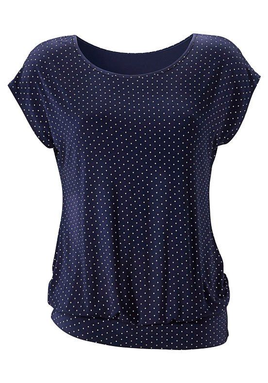 LASCANA Longshirt "mit breitem Bund", aus weichem Viskose-Stretch günstig online kaufen