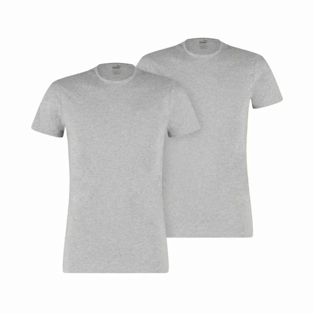 PUMA Herren Unterhemden 2er Pack - Rundhals oder V-Neck, Kurzarm Uni, T-Shi günstig online kaufen