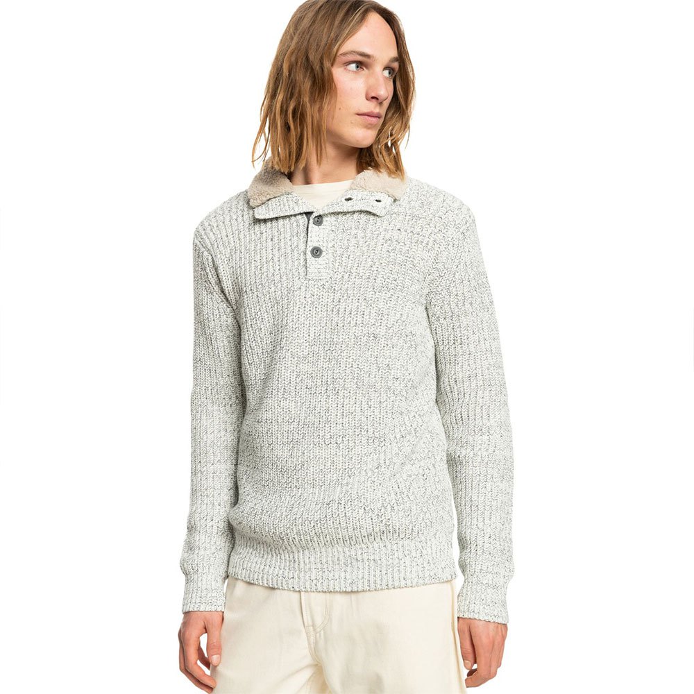 Quiksilver Boulevard Des Plages Upd Pullover M Light Grey Heather günstig online kaufen