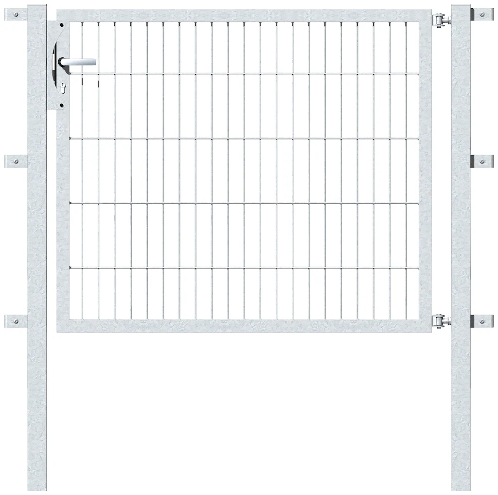 Metallzaun Einzeltor für Doppelstabmatte verzinkt z. Einbeton. 140 cm x 150 günstig online kaufen