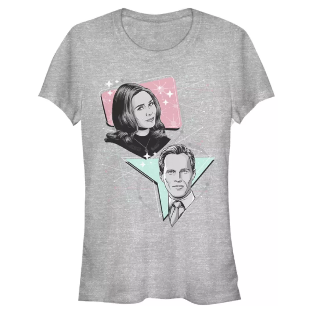 Marvel - WandaVision - Scarlet Witch & Vision Pastel 50S Retro - Frauen T-S günstig online kaufen