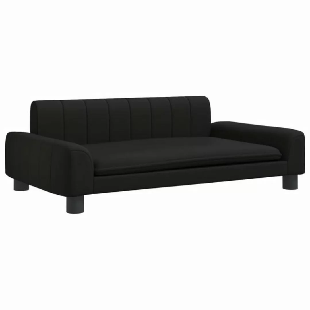 vidaXL Kindersofa Kindersofa Schwarz 90x53x30 cm Kunstleder Kindercouch Kin günstig online kaufen