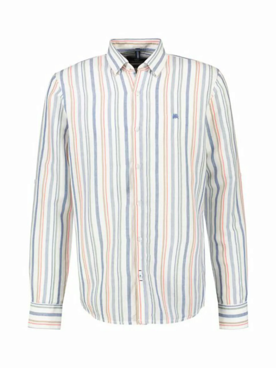 LERROS Langarmhemd LERROS Streifenhemd in Pastelltönen, Leinen-Baumwoll-Mix günstig online kaufen
