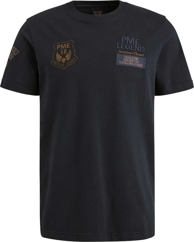 PME Legend T-Shirt Waffle Navy - Größe 3XL günstig online kaufen