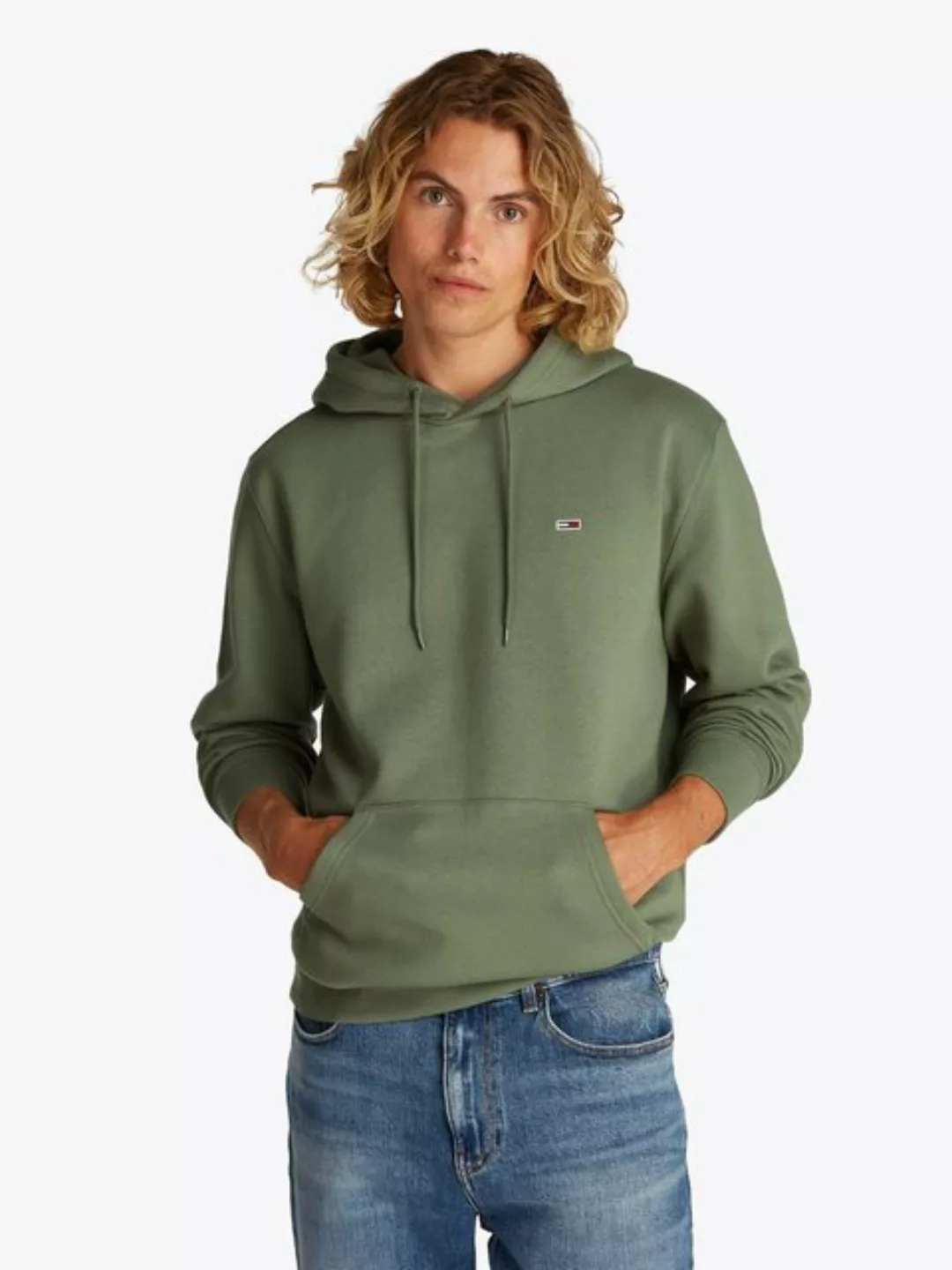 Tommy Jeans Sweatshirt TJM REG S FLAG HOODIE mit bestickten Markenlogo auf günstig online kaufen