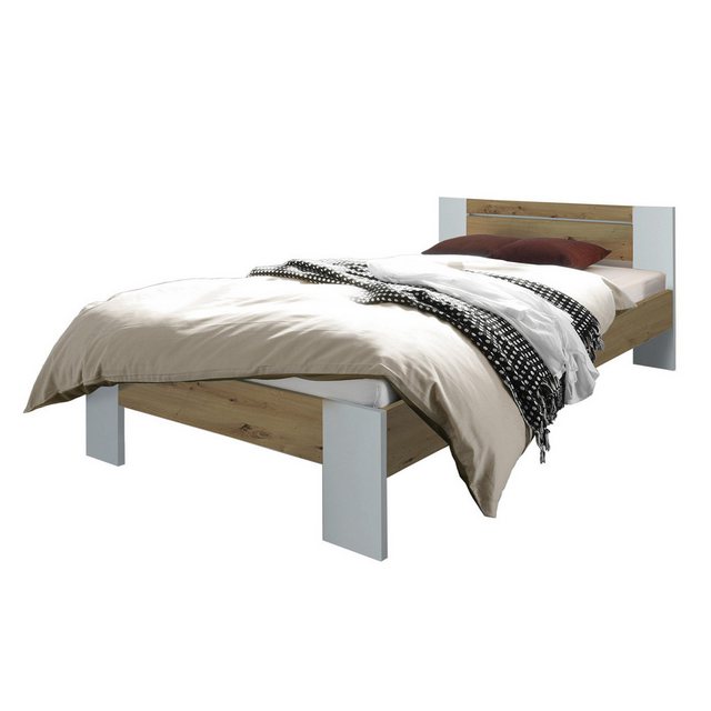 HTI-Living Futonbett Futonbett 140 x 200 cm Weiß/Artisaneiche (Stück, 1-tlg günstig online kaufen