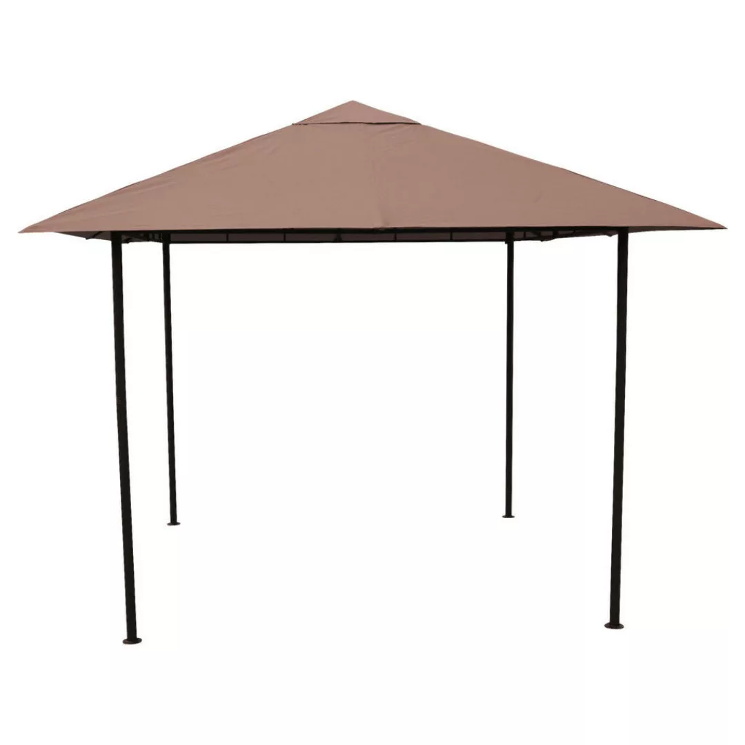 Grasekamp Pavillon Amalfi Flex taupe Stahl B/H/L: ca. 300x253x300 cm günstig online kaufen