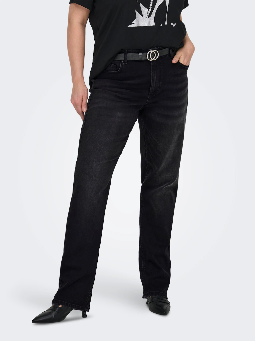 ONLY CARMAKOMA High-waist-Jeans "CARWILLY HW STRAIGHT DNM REA1099 NOOS" günstig online kaufen