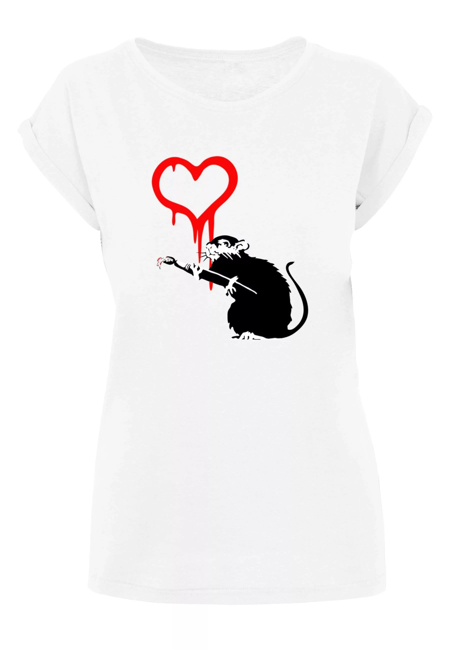 Merchcode T-Shirt "Merchcode Damen Ladies Love Rat T-Shirt" günstig online kaufen