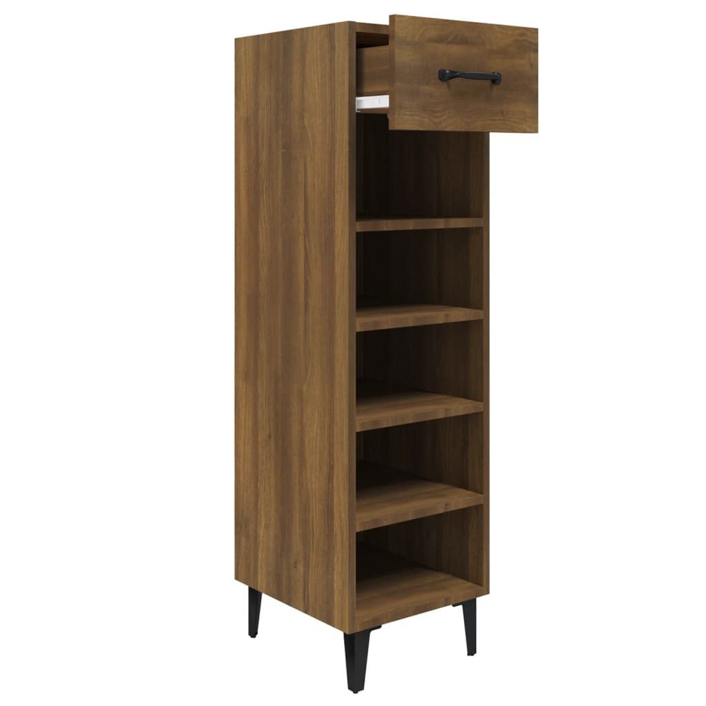 vidaXL Schuhregal Schuhschrank Braun Eichen-Optik 30x35x105 günstig online kaufen