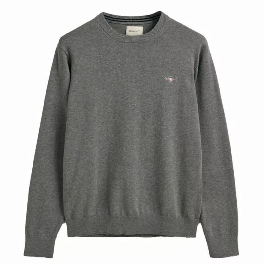 Gant Rundhalspullover "CLASSIC COTTON C-NECK", Premium Strickpullver aus we günstig online kaufen