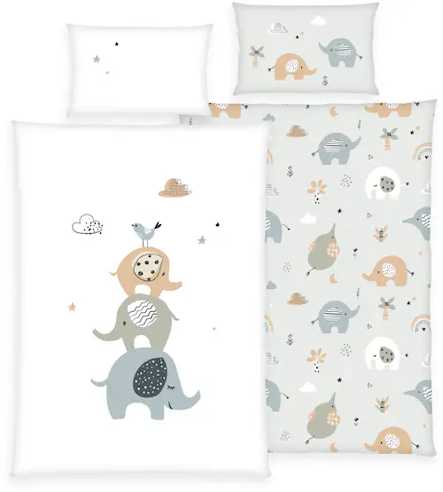 Baby Best Babybettwäsche »babybest Elephants«, mit liebevollem Motiv günstig online kaufen