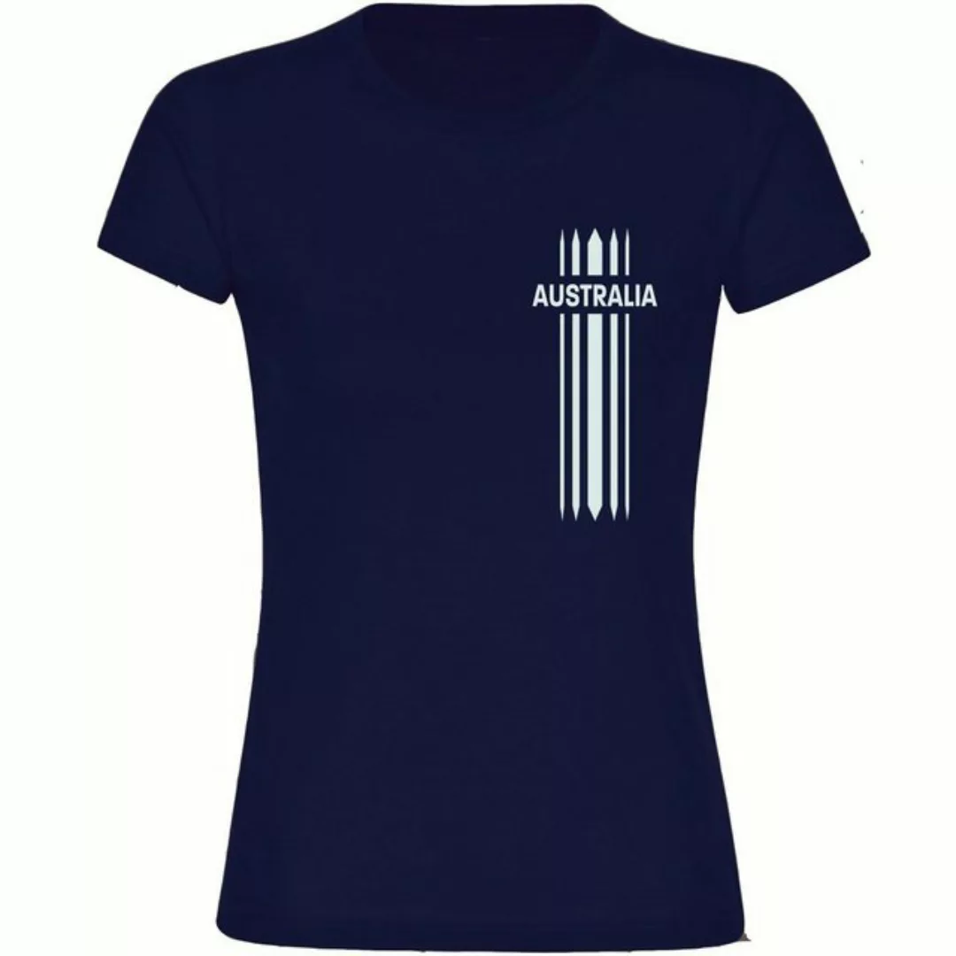 multifanshop T-Shirt Damen Australia - Streifen - Frauen günstig online kaufen