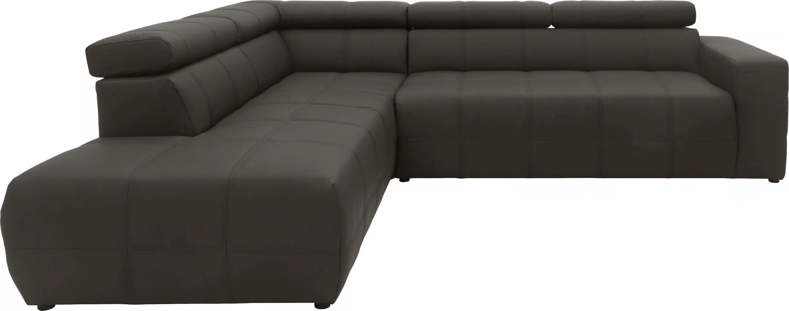 DOMO collection Ecksofa "Brandon L-Form, auch in Leder", inklusive Kopfteil günstig online kaufen