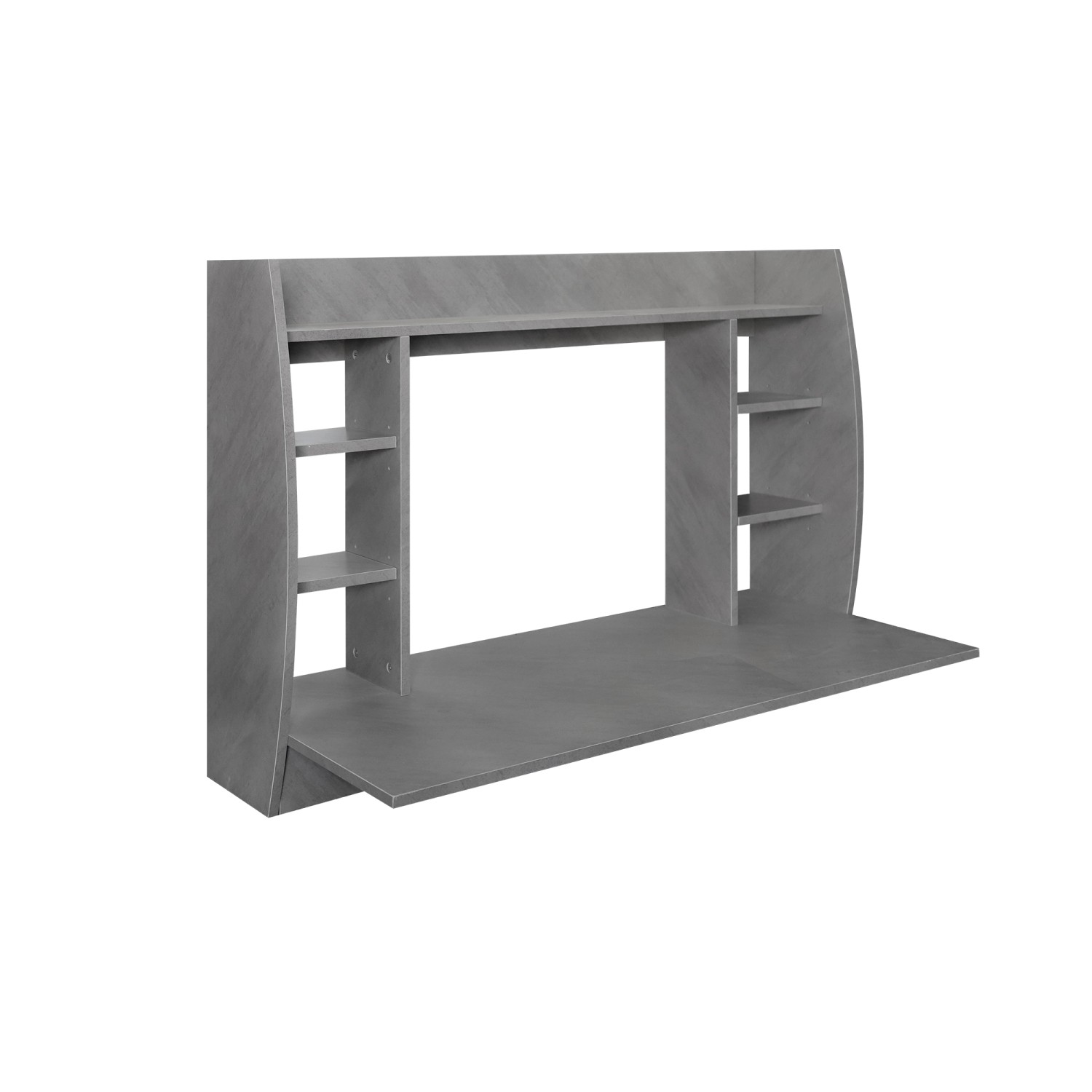 ML-Design Wandschreibtisch in Grau-Beton 110x75x48 cm Hängeschreibtisch günstig online kaufen