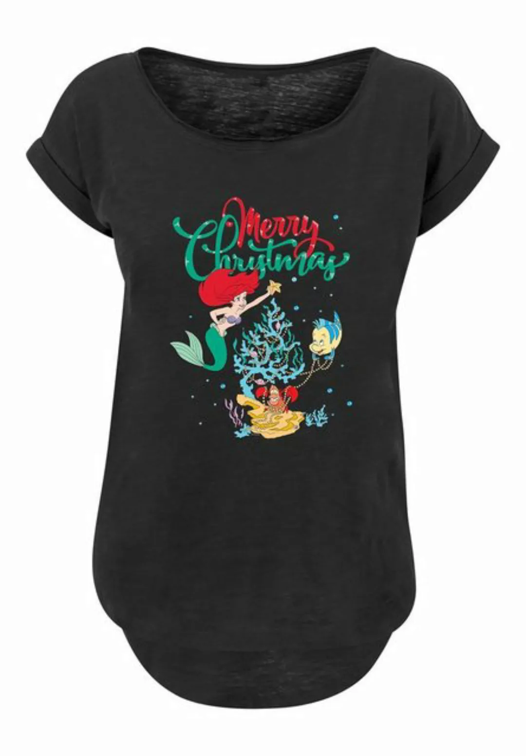 F4NT4STIC T-Shirt Disney Arielle die Meerjungfrau Merry Christmas Print günstig online kaufen