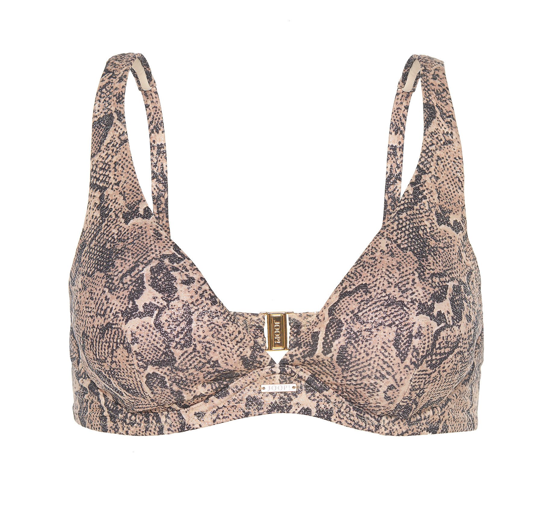 JOOP! Triangel-Bikini-Top Python, Animal-Print mit Glanz-Effekt, günstig online kaufen