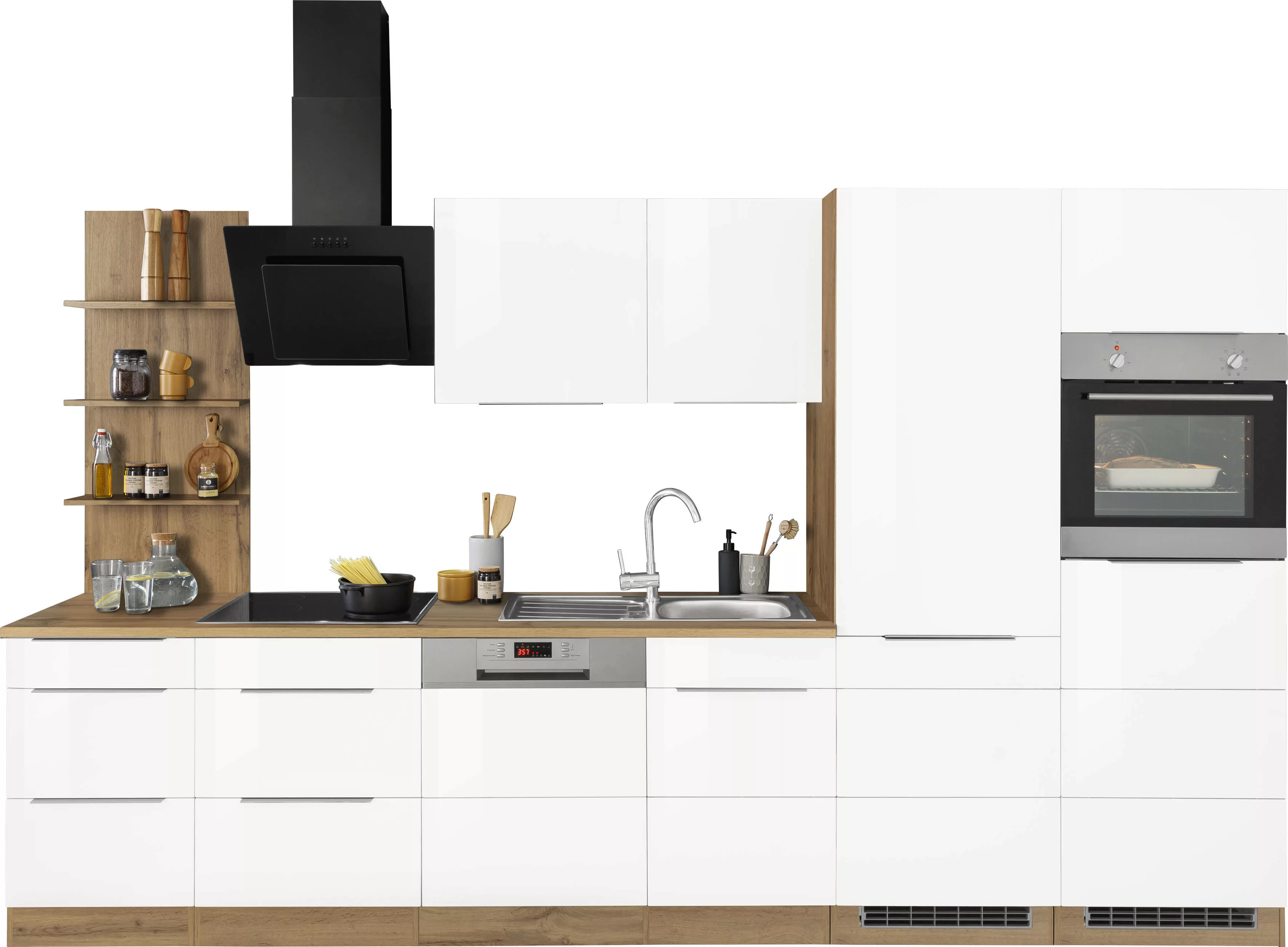 KOCHSTATION Küchenzeile »KS-Brindisi Breite 340 cm«, wahlweise mit E-Geräte günstig online kaufen