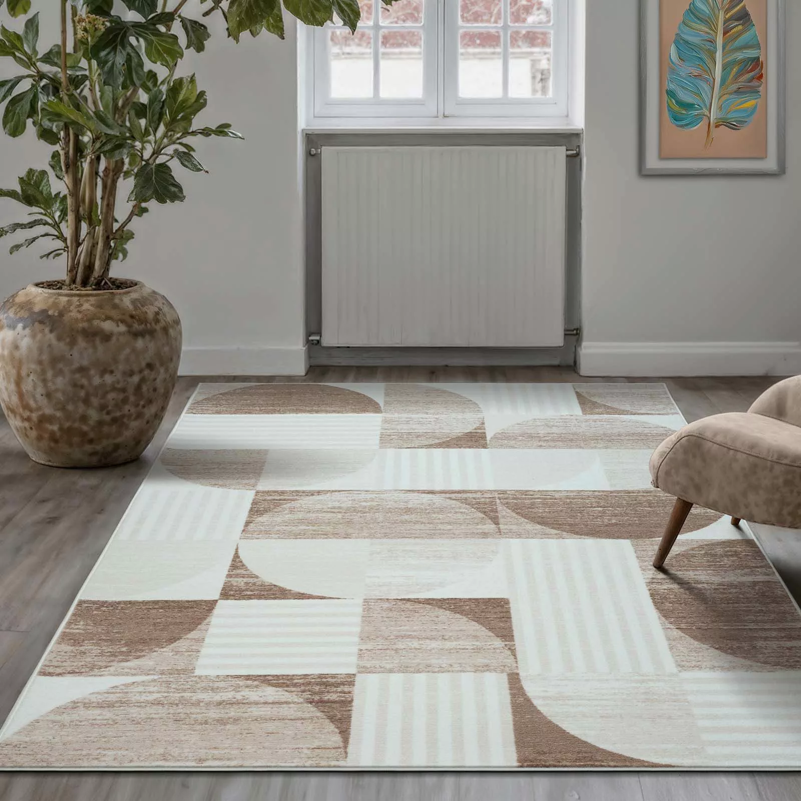 TaraCarpet Teppich Kurzflorteppich TaraCarpet Empire Retromuster günstig online kaufen
