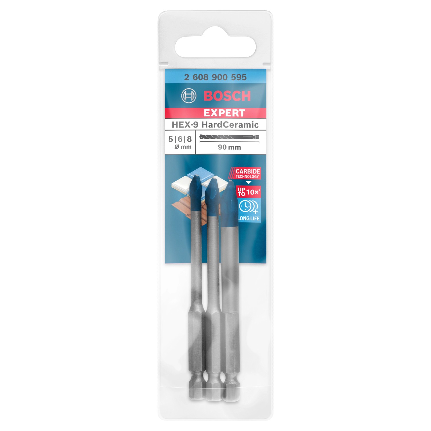 Bosch Expert Bohrer-Set Hex-9 Hard Ceramic 3-teilig günstig online kaufen