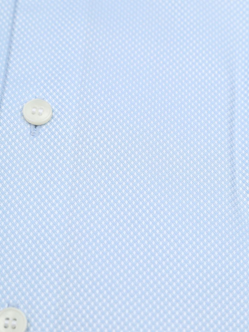 OLYMP Level 5 Dobby Hemd Hellblau - Größe 44 günstig online kaufen