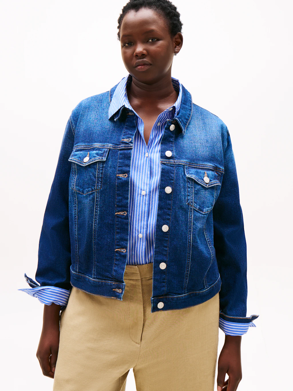 Tommy Hilfiger Curve Jeansjacke "CRV DNM NEW DOREEN SLIM JACKET" günstig online kaufen
