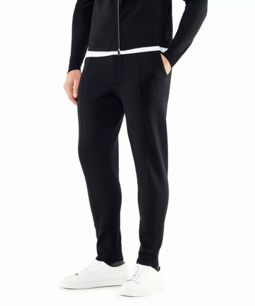 FALKE Herren Hose, S, Schwarz, Uni, Schurwolle, 60144-300002 günstig online kaufen