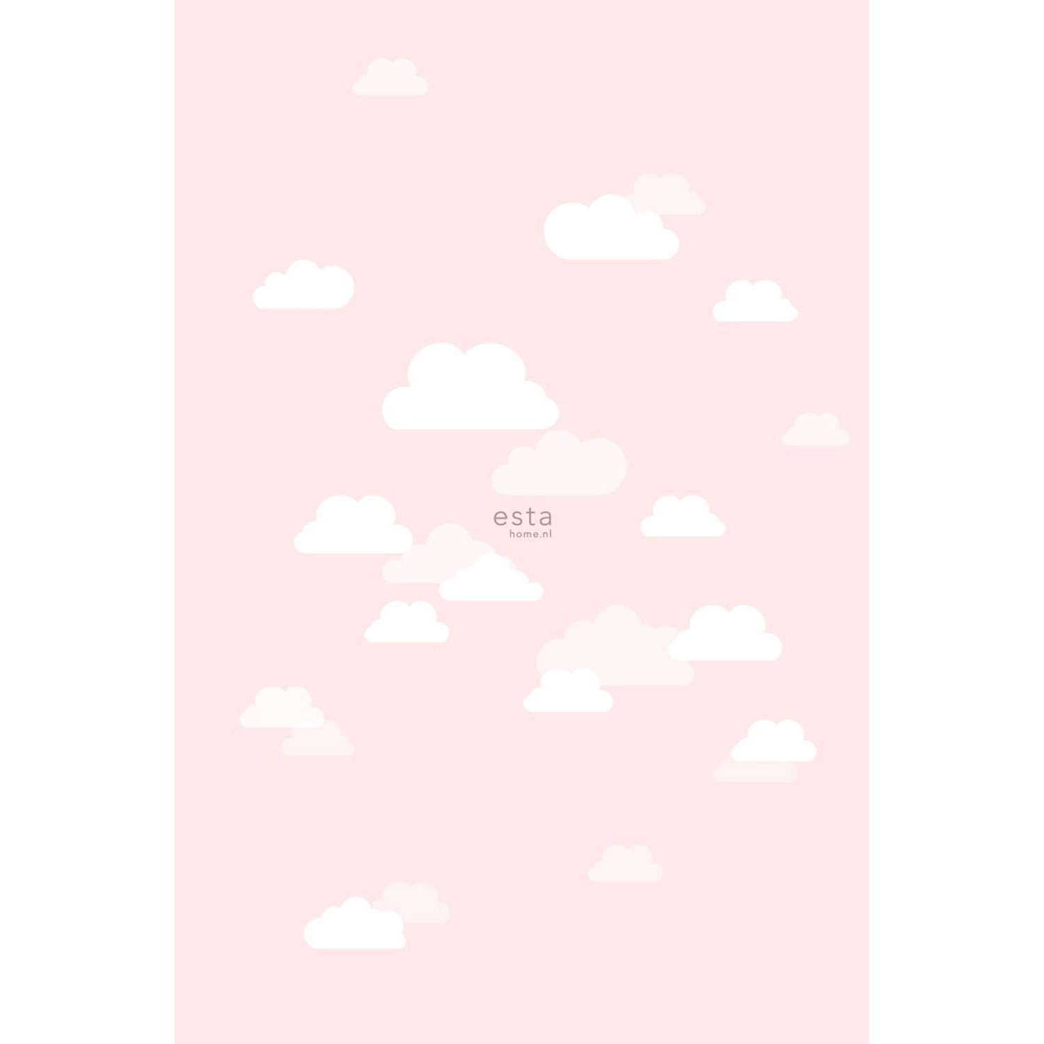 ESTAhome Fototapete Kleine Wolken Hellrosa 200 x 279 cm 158843 günstig online kaufen