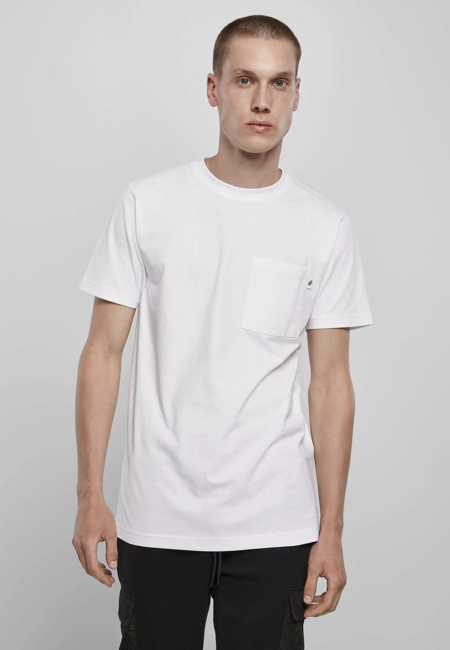 URBAN CLASSICS Kurzarmshirt "Urban Classics Herren Organic Cotton Basic Poc günstig online kaufen