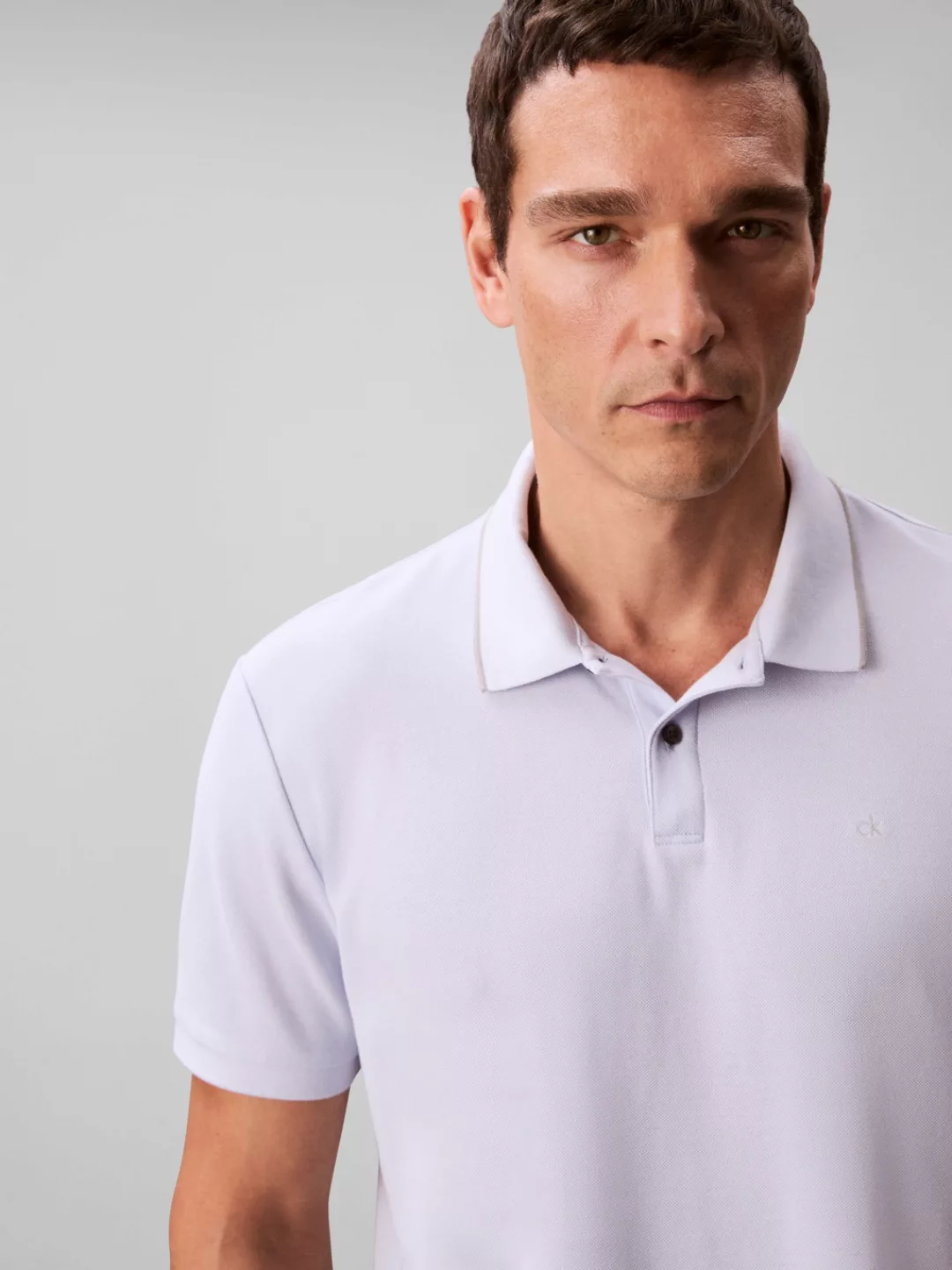 Calvin Klein Poloshirt "SS RFND PQ TPPD CLSS", Mit Rundhalsausschnitt günstig online kaufen