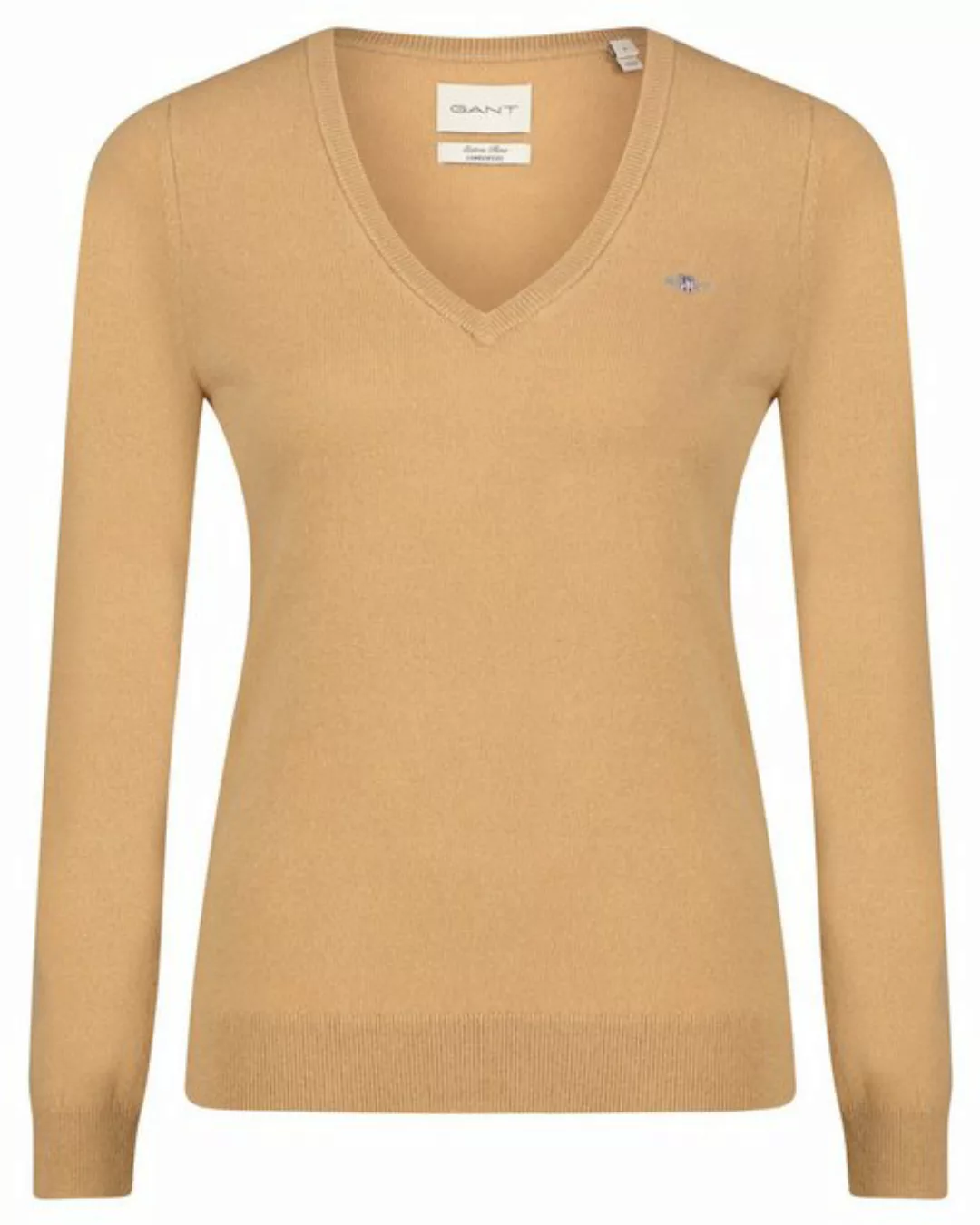 Gant V-Ausschnitt-Pullover EXTRAFINE LAMBSWOOL V-NECK günstig online kaufen