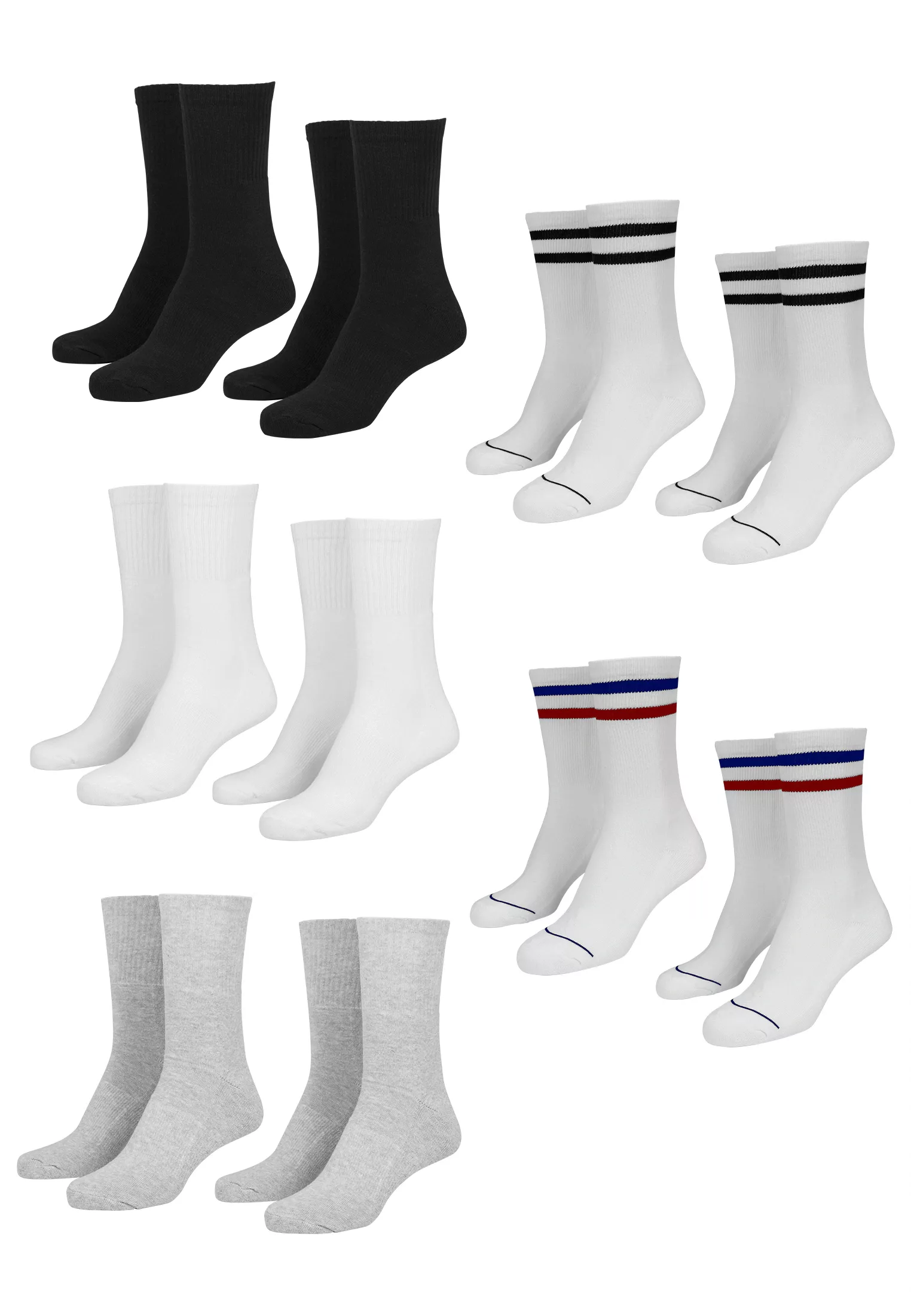 URBAN CLASSICS Strümpfe "Urban Classics Accessoires Sporty Socks 10-Pack", günstig online kaufen