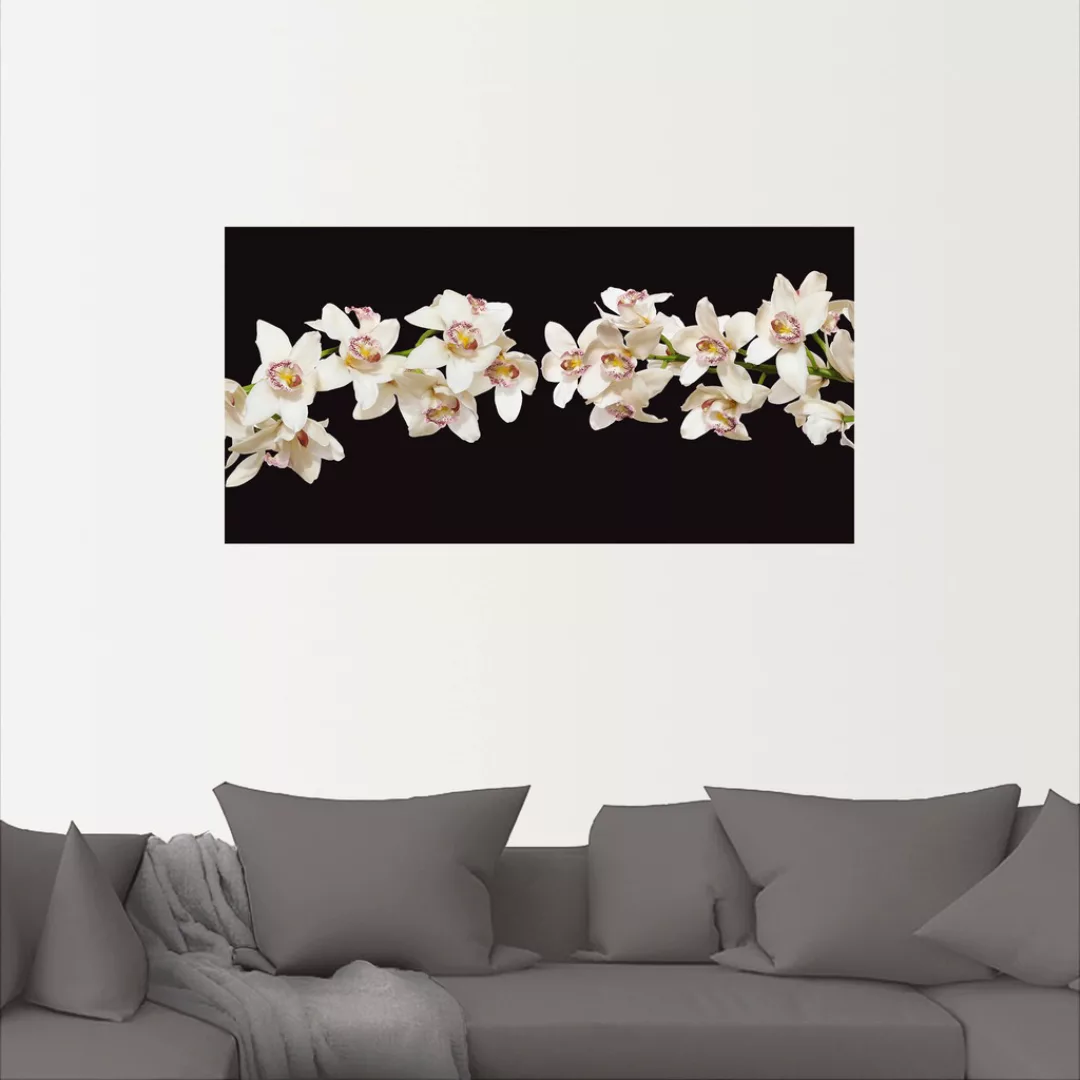 Artland Wandfolie "Weiße Orchideen", Blumen, (1 St.) günstig online kaufen