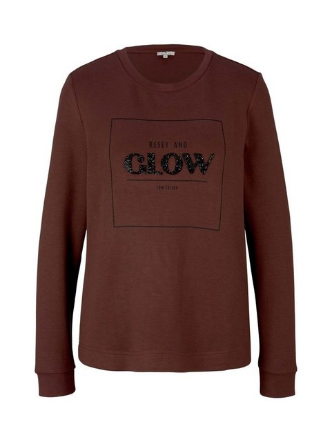 TOM TAILOR Sweatshirt Sweatshirt glitter print günstig online kaufen