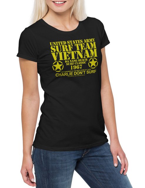 Urban Backwoods Print-Shirt Surf Team Vietnam I Damen T-Shirt Apocalypse No günstig online kaufen