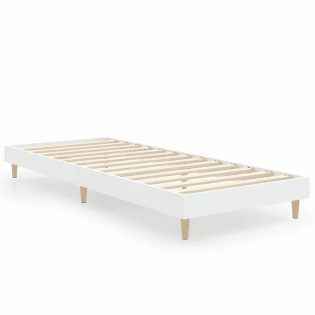 Vidaxl Bettgestell Weiß 75x190 Cm Holzwerkstoff günstig online kaufen