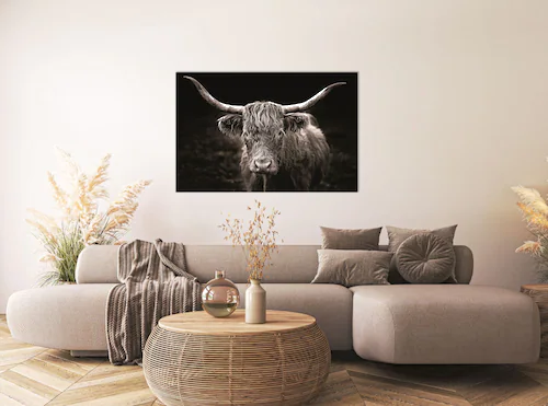 Bönninghoff Leinwandbild »Hochlandrind«, Kuhbilder, (1 St.), BxH: 118x78 cm günstig online kaufen