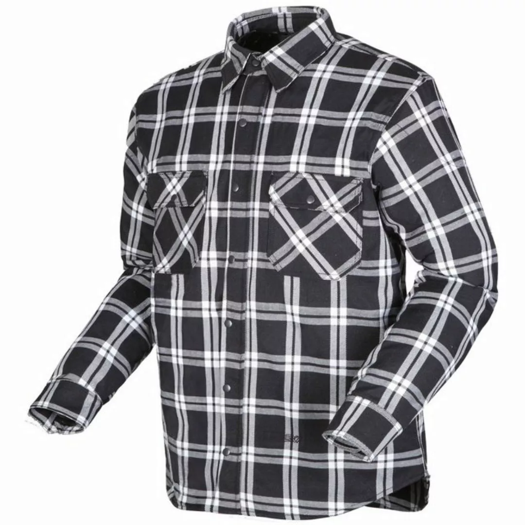 Modeka Motorradjacke Modeka Colden Motorradhemd schwarz / weiß Herren 3XL günstig online kaufen