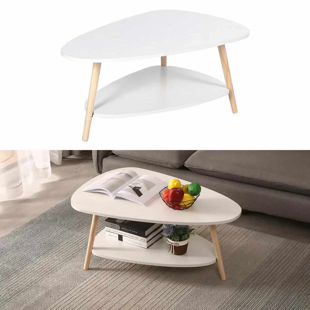 JEOBEST Couchtisch Wohnzimmertisch aus Holz mit günstig online kaufen