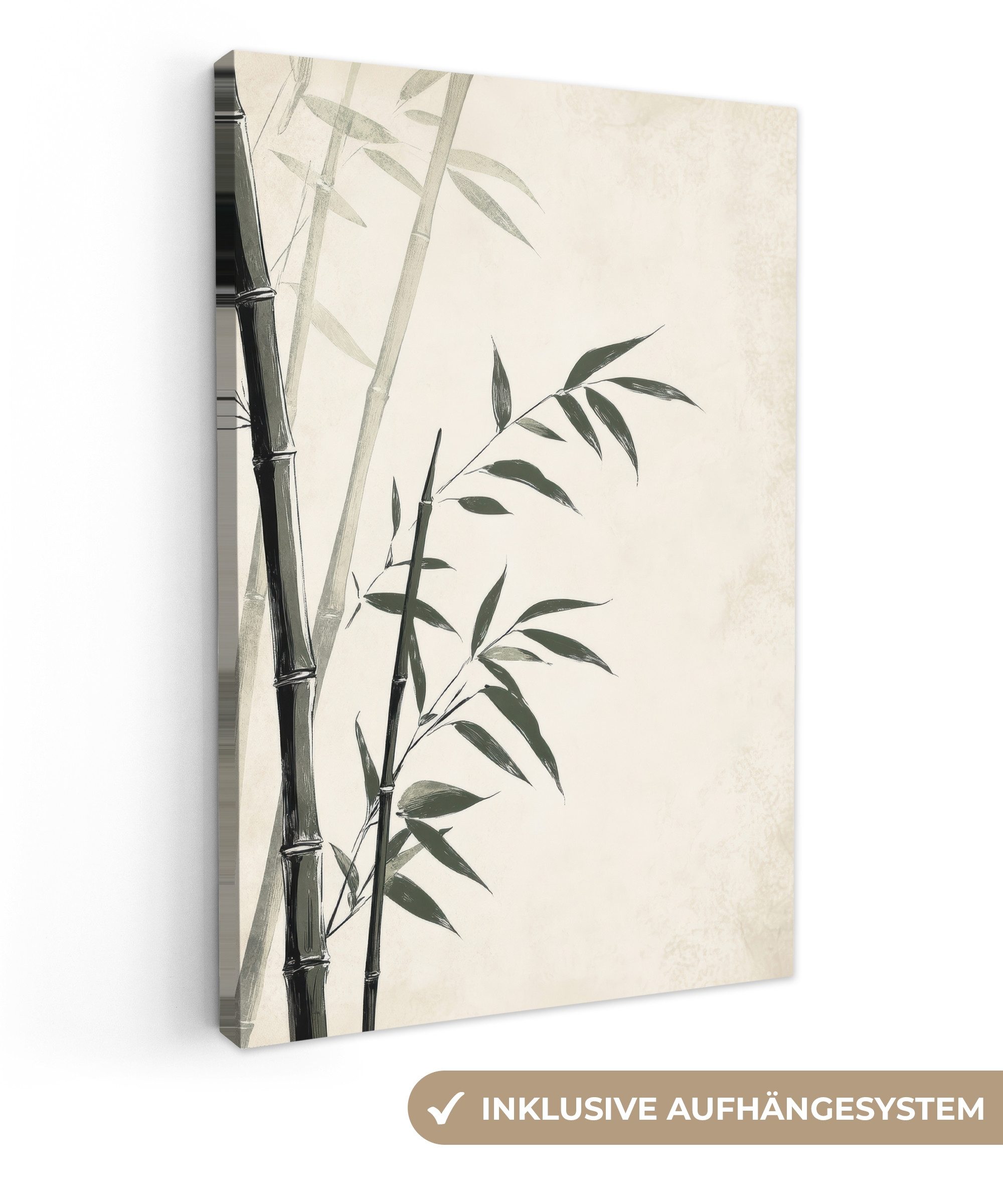 OneMillionCanvasses® Leinwandbild Japandi - Bambus - günstig online kaufen