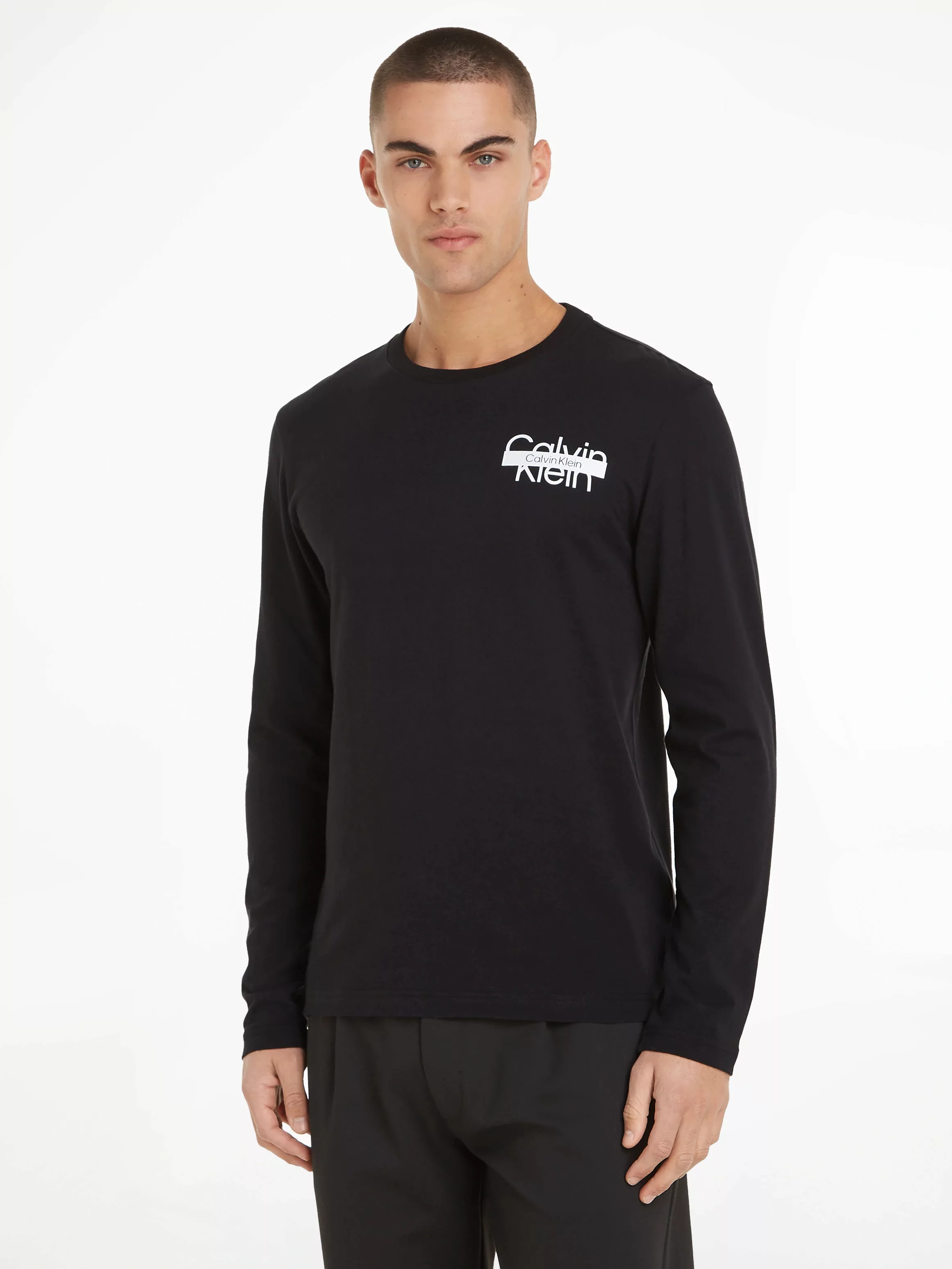 Calvin Klein Langarmshirt CUT THROUGH LOGO LS T-SHIRT günstig online kaufen