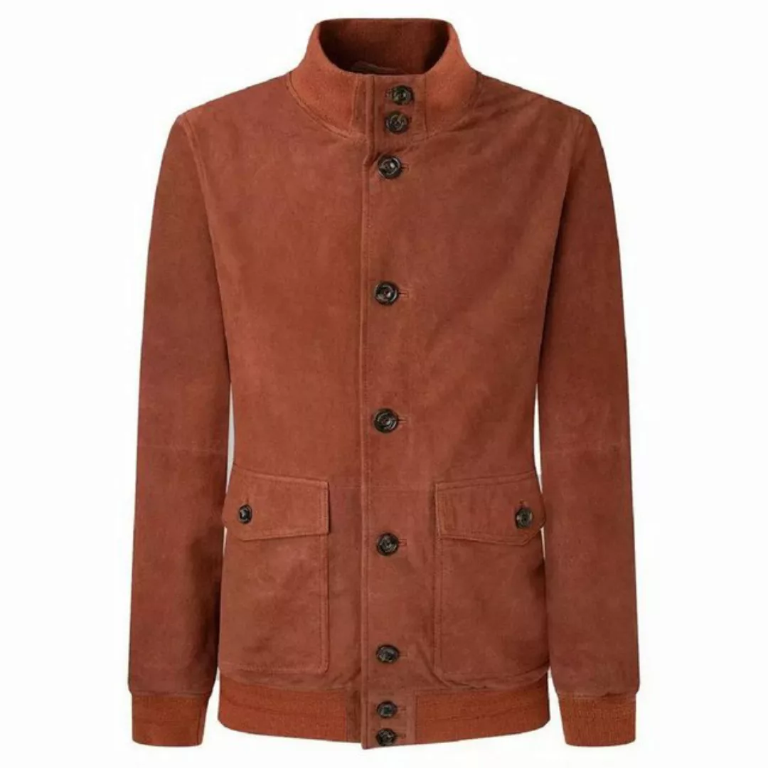 Hackett London Bomberjacke HACKETT LONDON COGNAC SUEDE BOMBER, Velour Herre günstig online kaufen