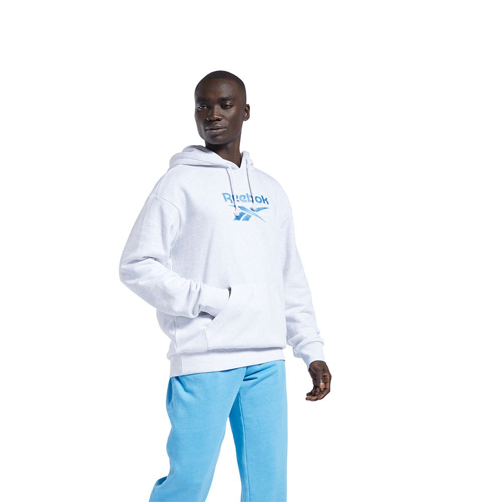 Reebok Classics Vector Kapuzenpullover XS White Melange / Essential Blue günstig online kaufen