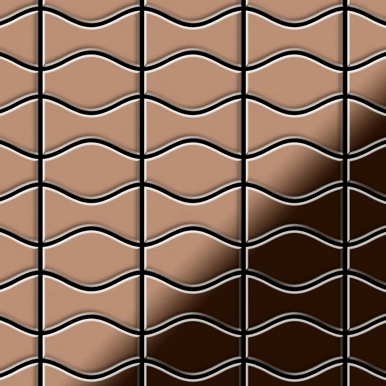 ALLOY Mosaik Fliese Massiv Metall Kupfer Gewalzt Kupfer 1,6mm Kismet & Karm günstig online kaufen