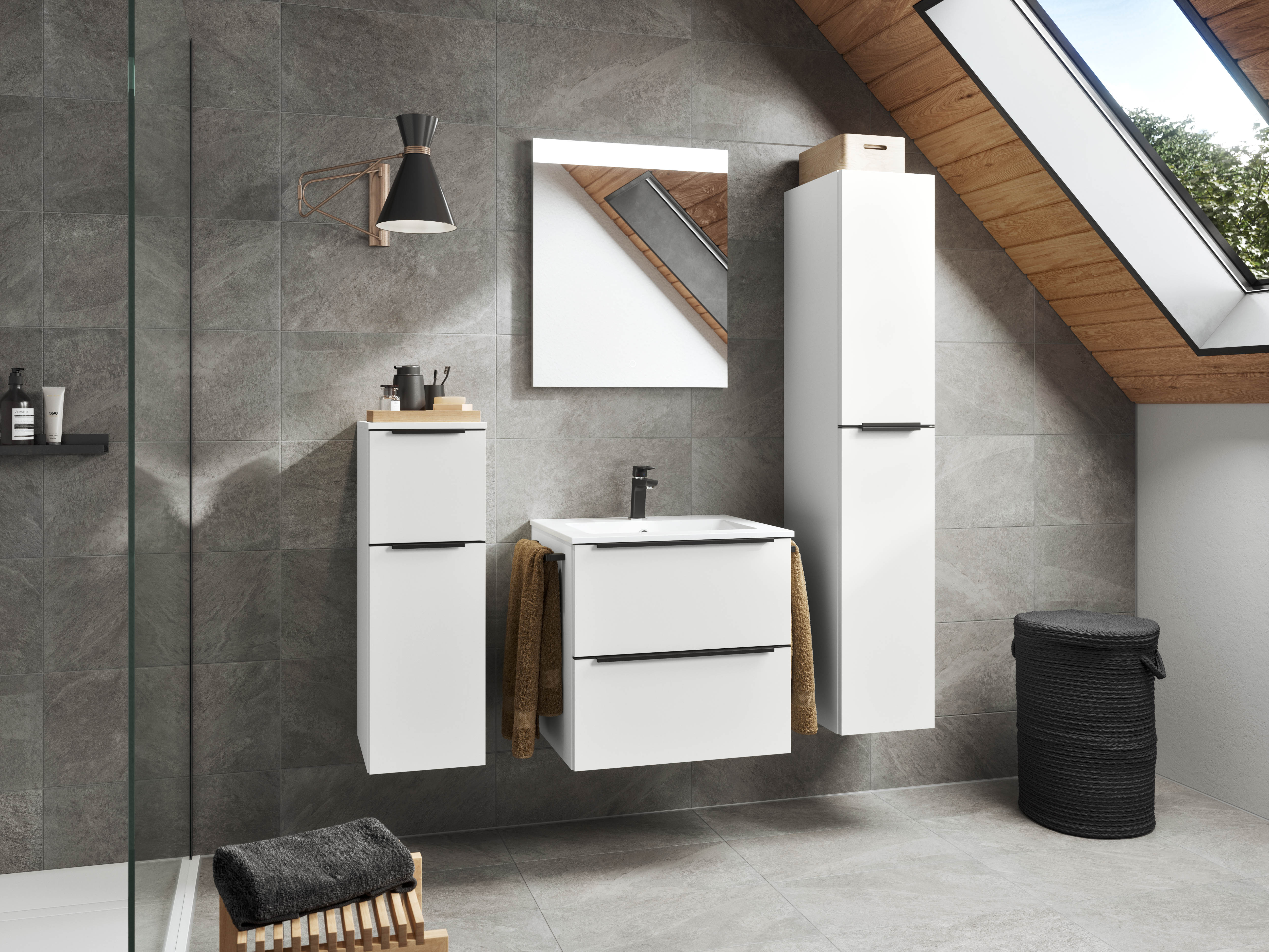 nobilia® Badmöbel-Set »Levere«, (2 St., vormontiert, mit Soft-Close), inkl. günstig online kaufen