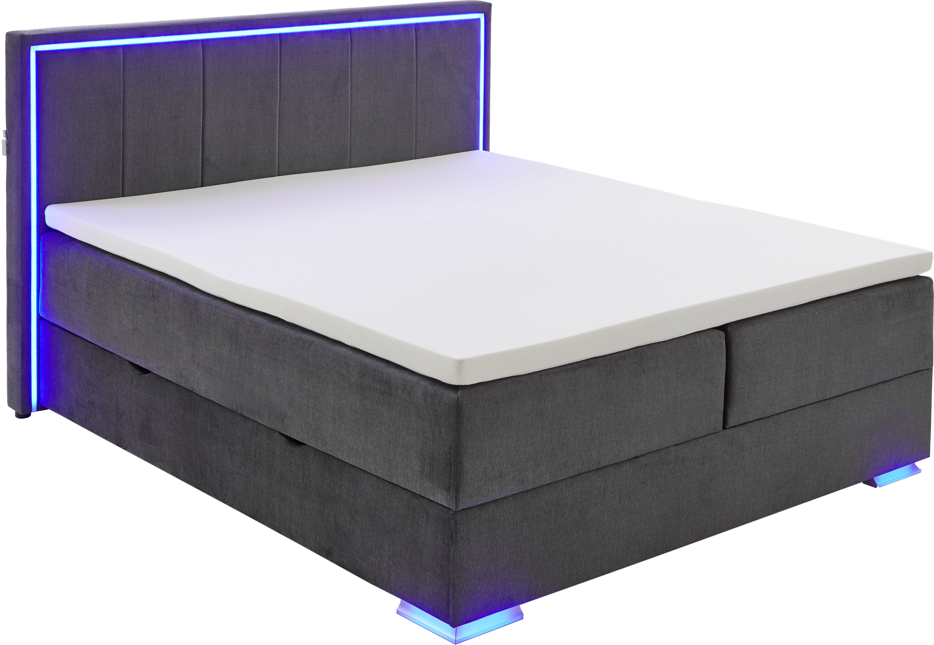 meise.möbel Boxspringbett "Colorado II", inkl. LED-Beleuchtung & Topper günstig online kaufen