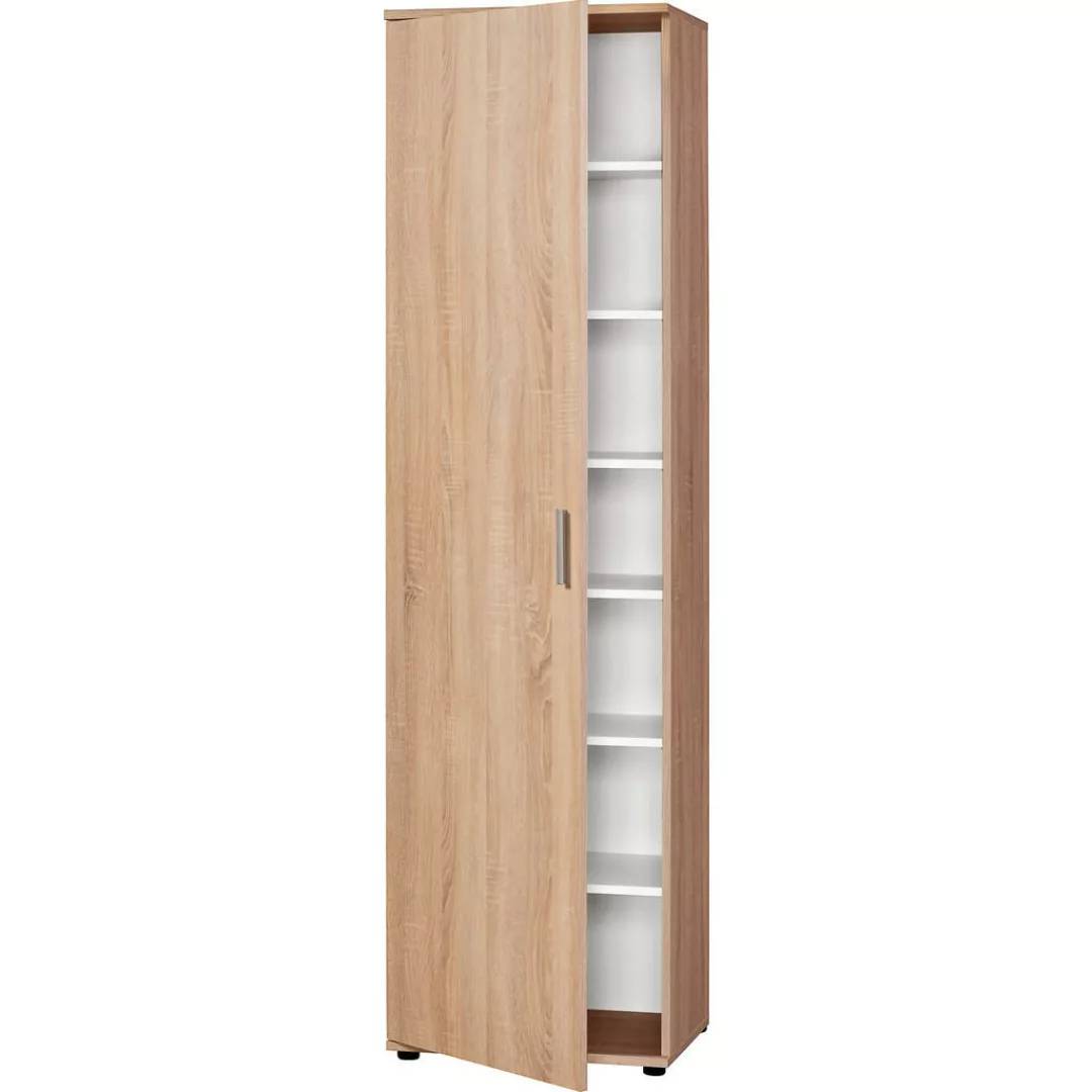 Mehrzweckschrank Kreta Eiche Sonoma Nachbildung B/H/T: ca. 50x184x34,5 cm günstig online kaufen