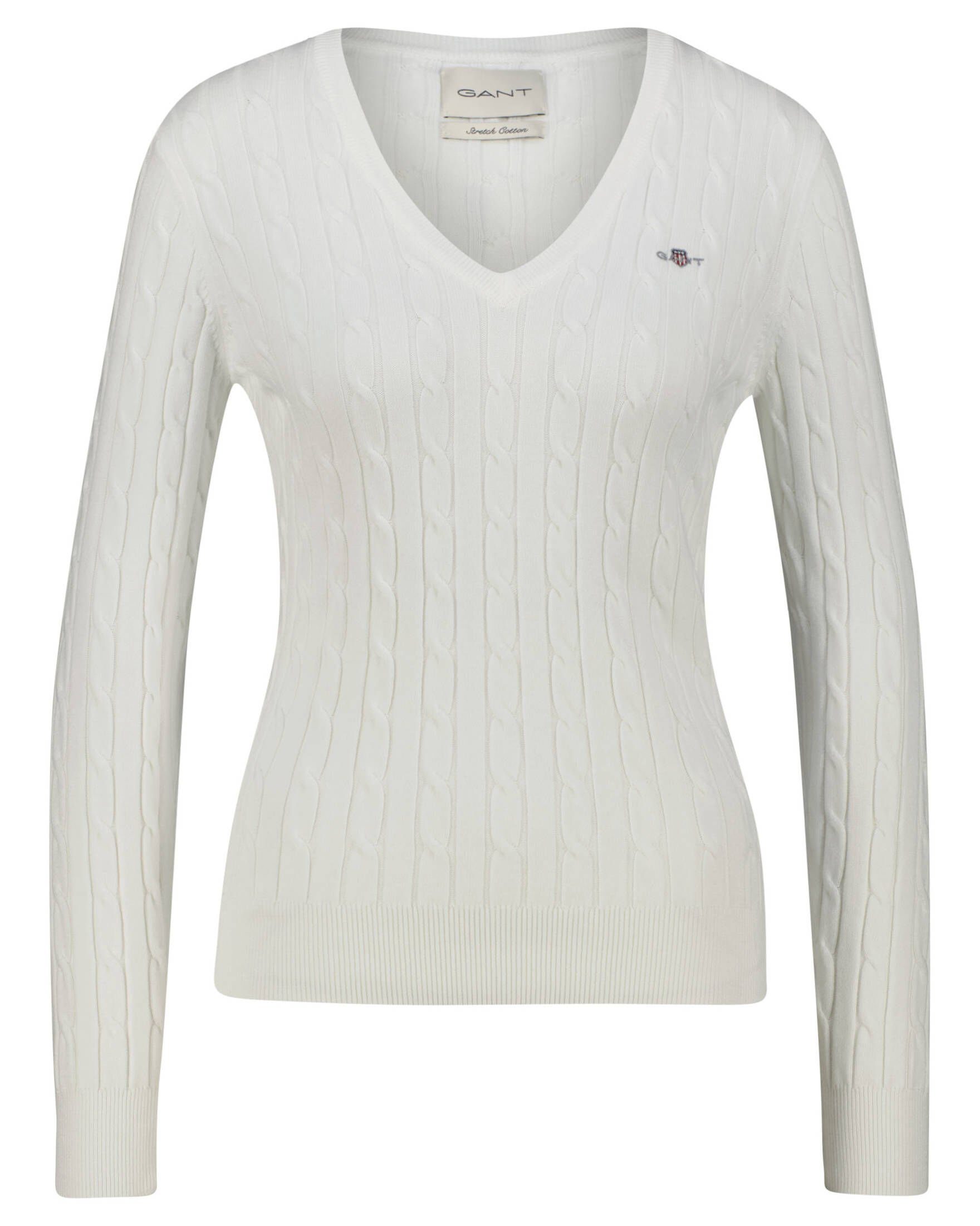 Gant Strickpullover Damen Strickpullover mit Zopfmuster günstig online kaufen